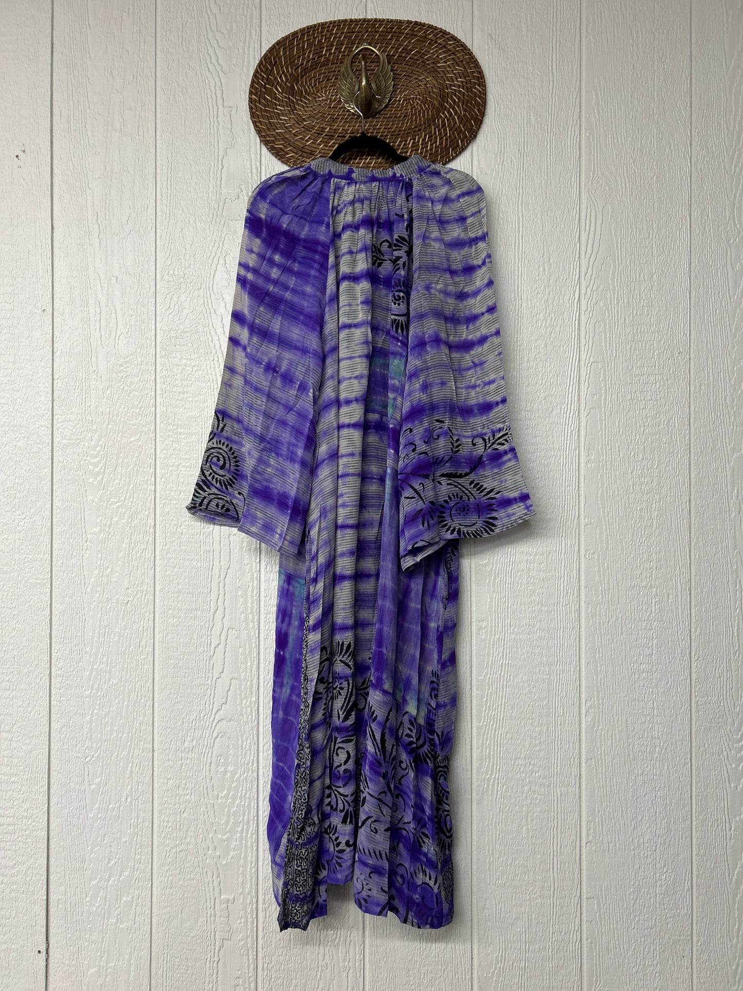 Crepe Sari Woodstock Duster Dress 0726 004