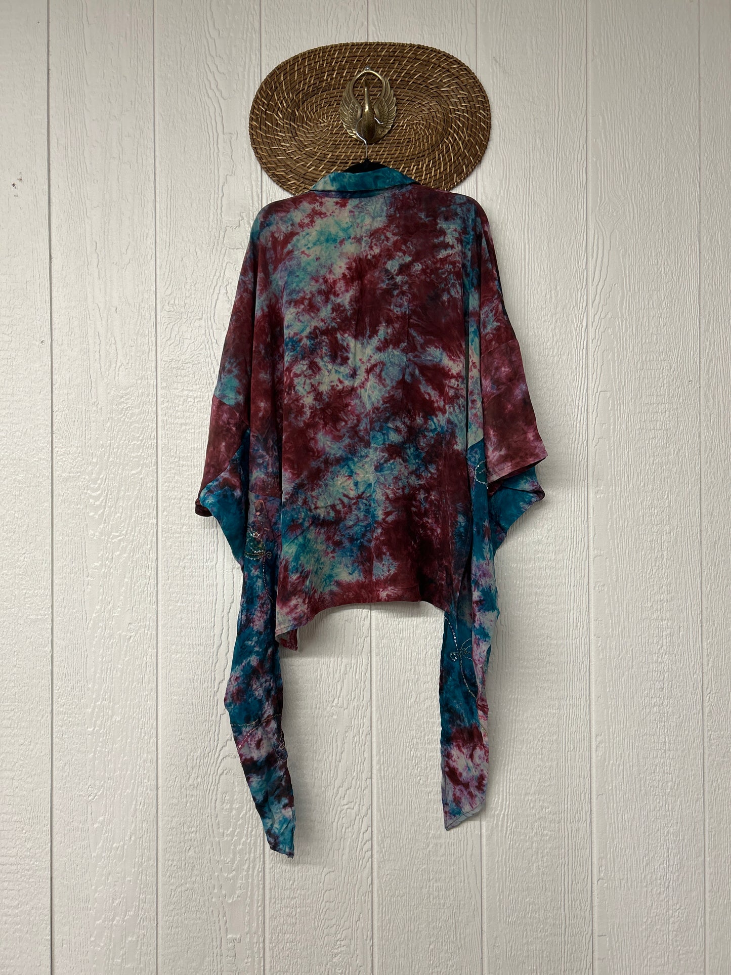 Crepe Sari Summer Nirvana Button Down 0626 148