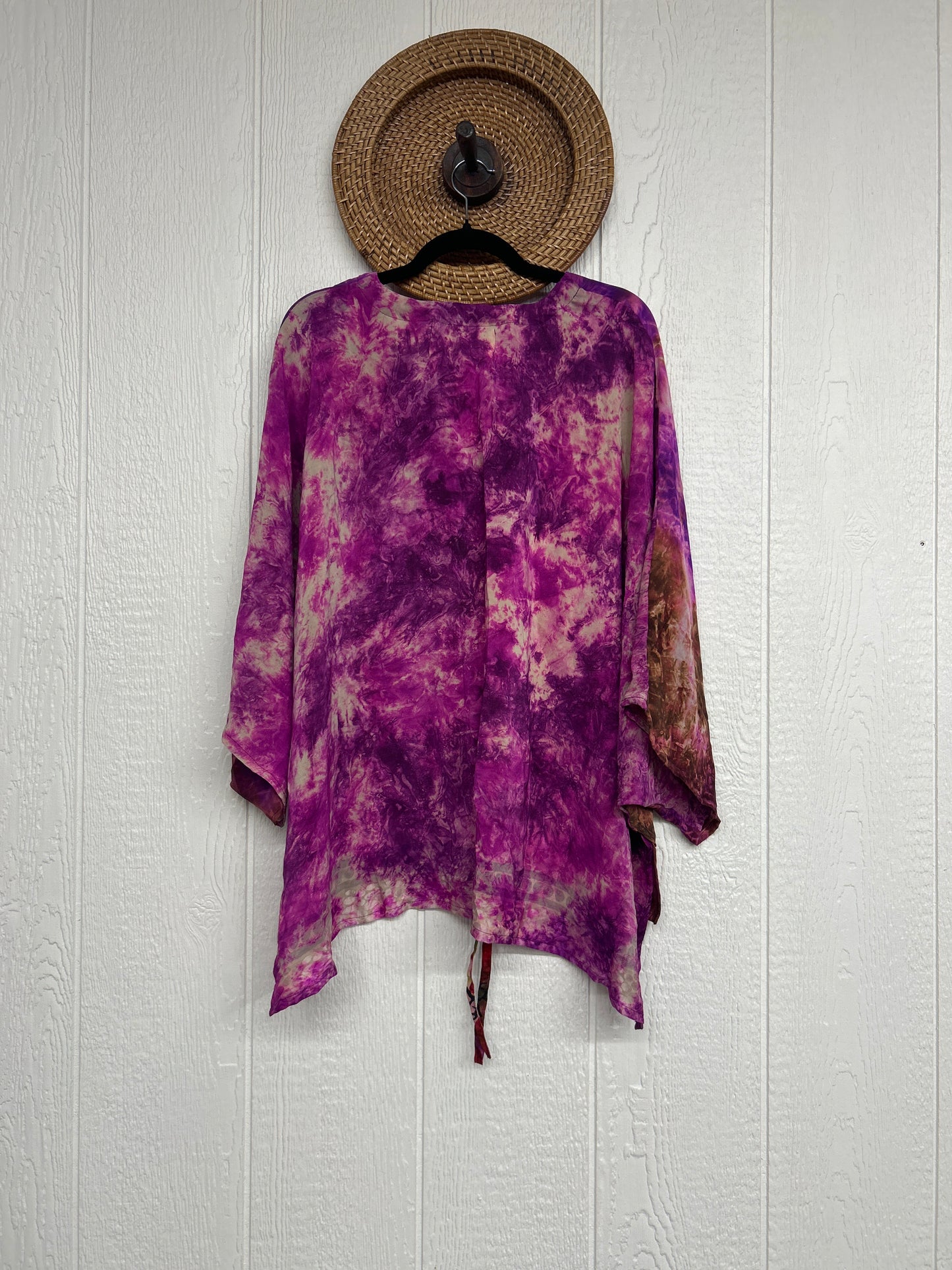 Crepe Sari Hi Lo Butterfly Top 0726 062