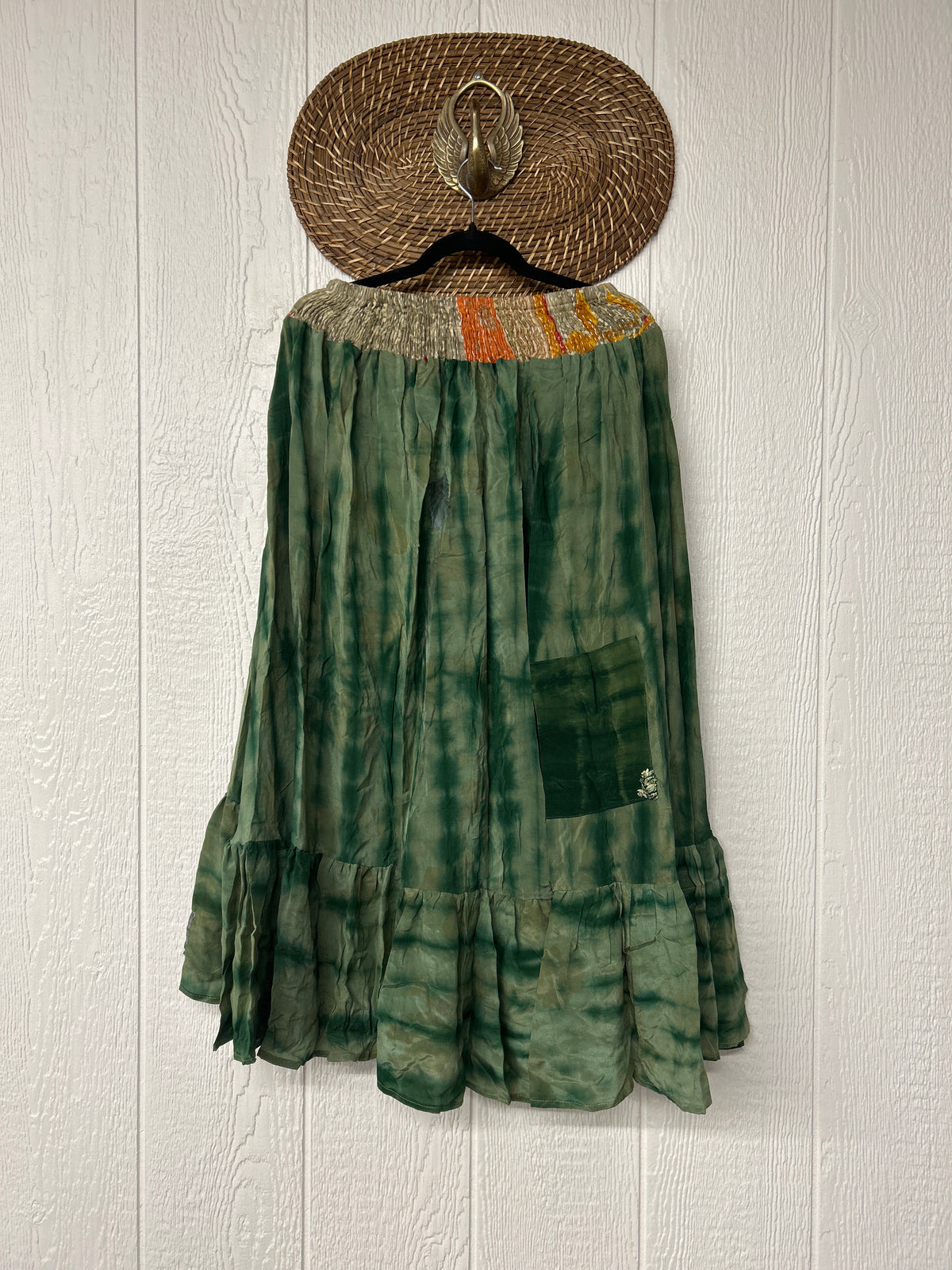 Crepe Sari Dahlia Skirt 1026 038