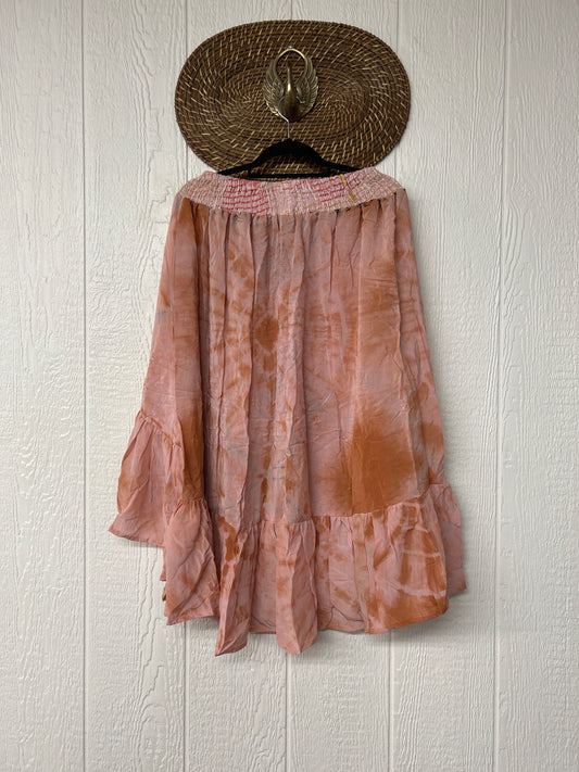 Crepe Sari Dahlia Skirt 1026 054