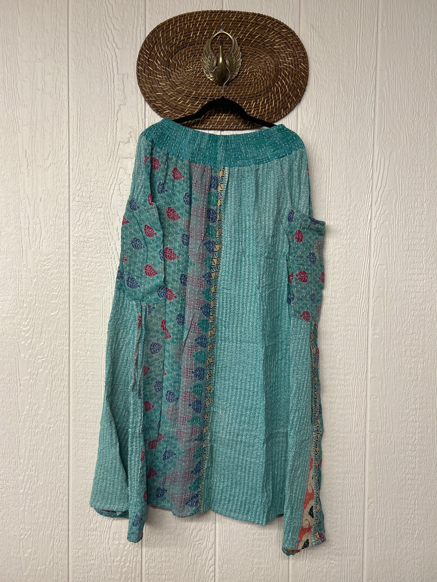 Pareo Kantha Butterfly Cargo Skirt 0426 093