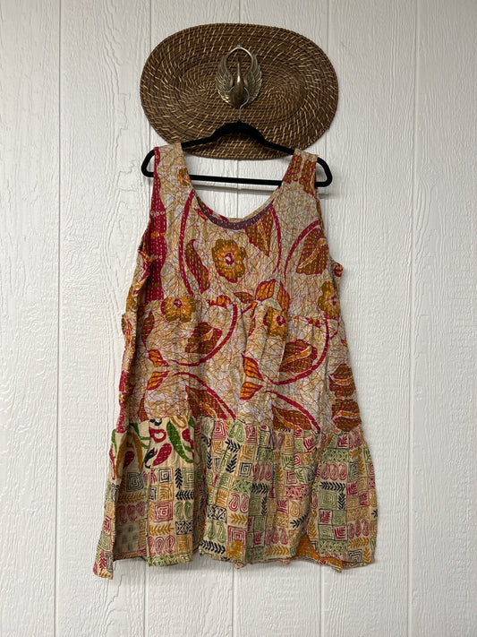 Kantha Meadow Mini Dress 0625 196