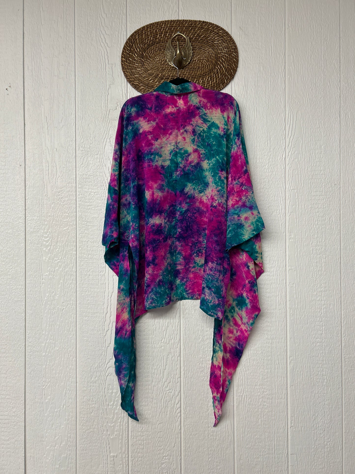 Crepe Sari Summer Nirvana Button Down 0626 076