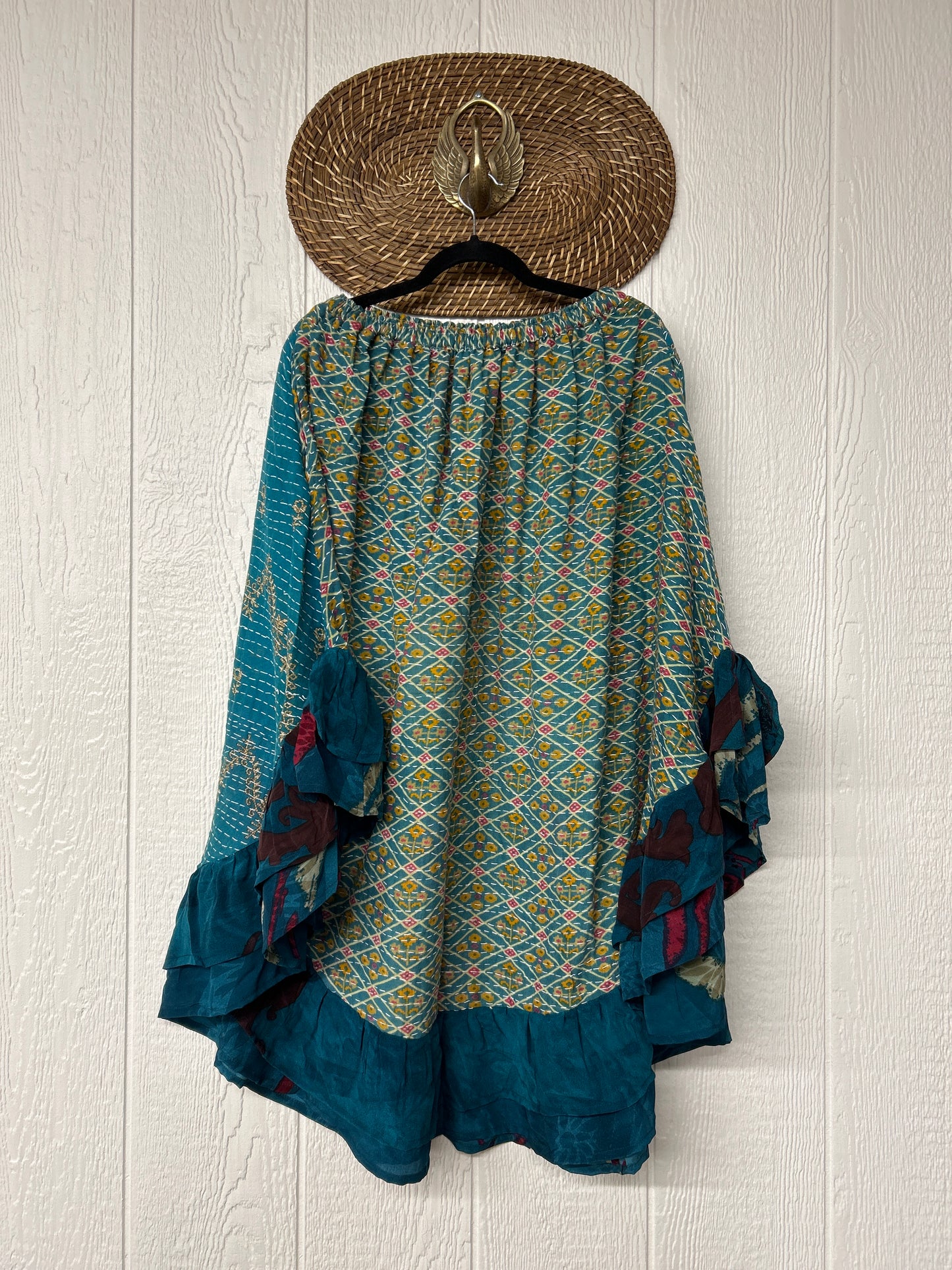 Pareo Kantha Wild Rose Skirt 0426 240