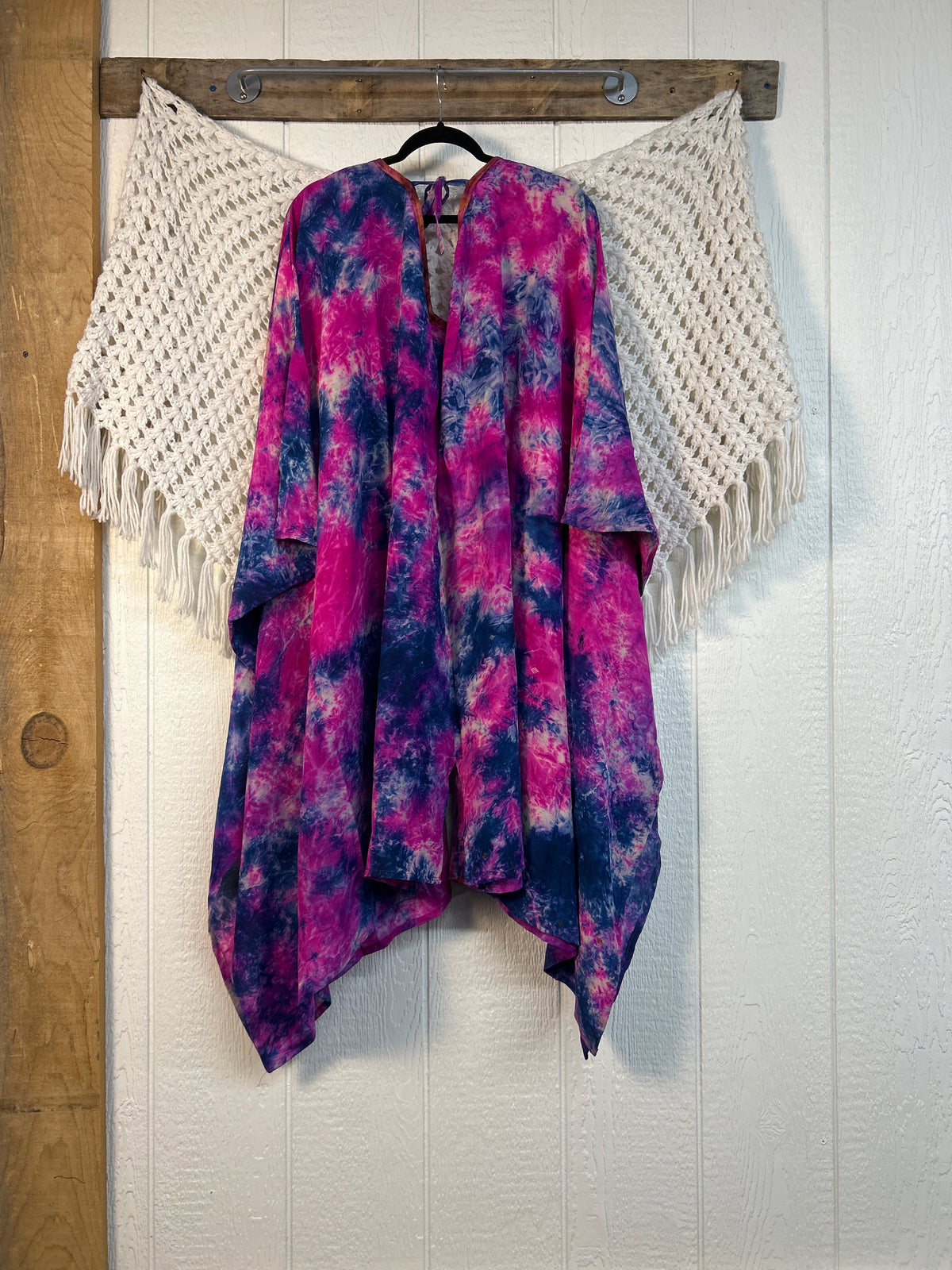 Crepe Sari Orchid Kimono 0626 218