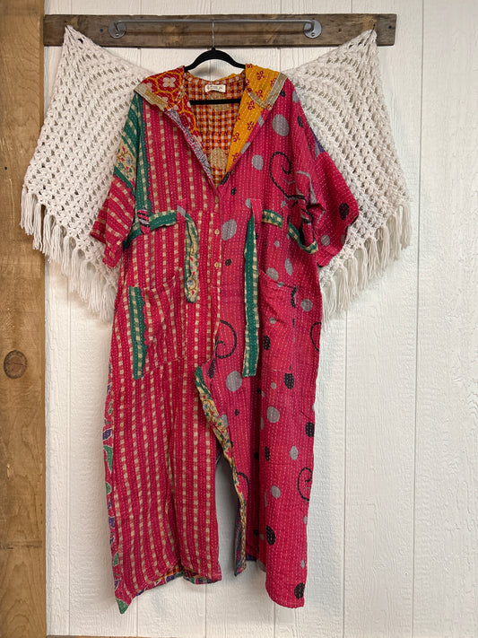 Kantha Zen Hoodie Jumpsuit 0925 254