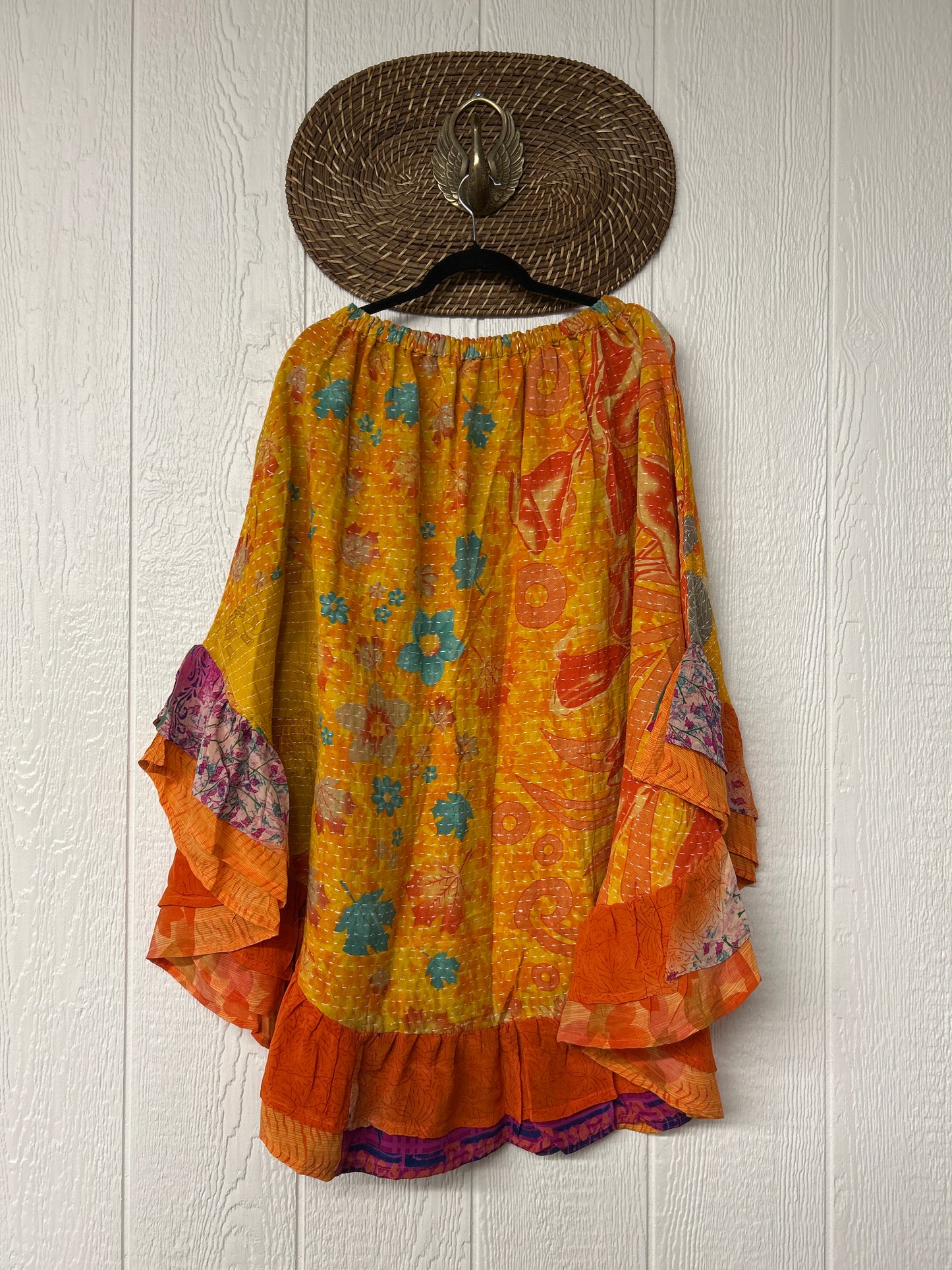 Pareo Kantha Wild Rose Skirt 0426 068