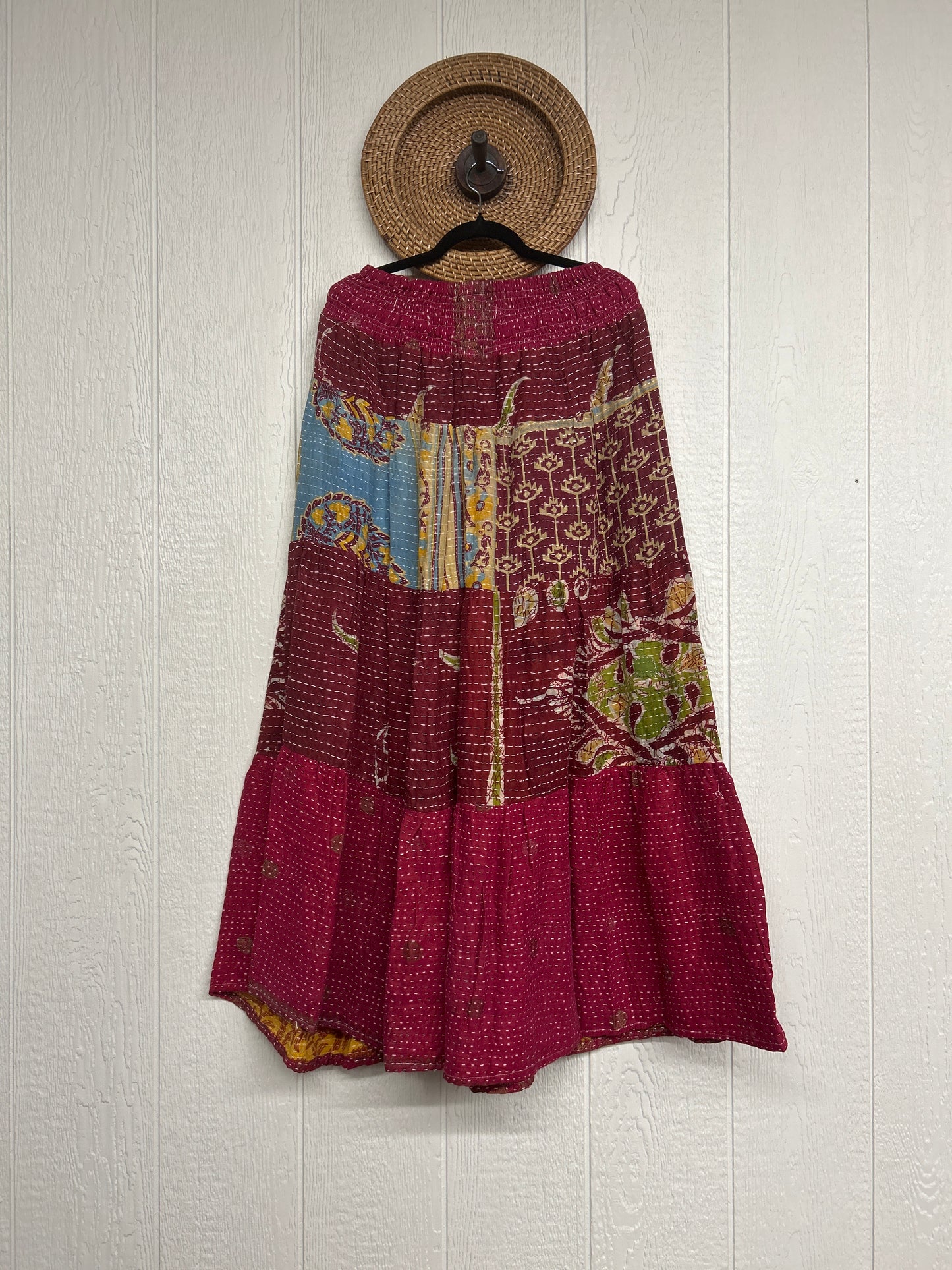 Pareo Kantha Lotus Maxi Skirt 0826 001
