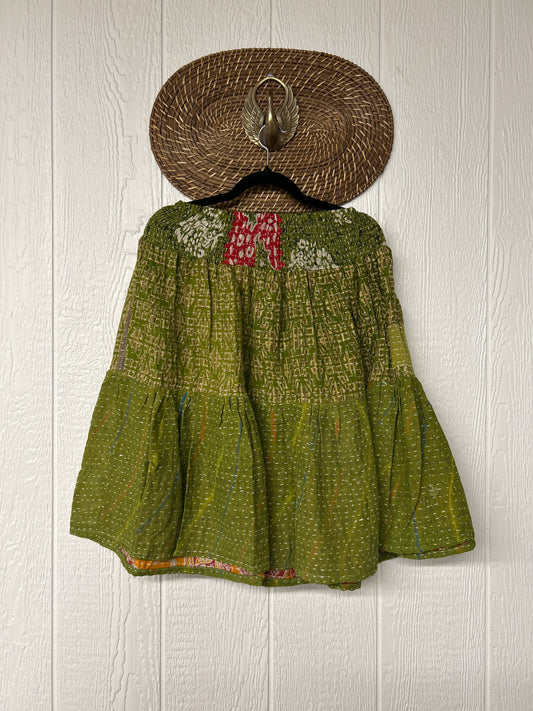 Pareo Kantha Meadow Skirt 0826 128
