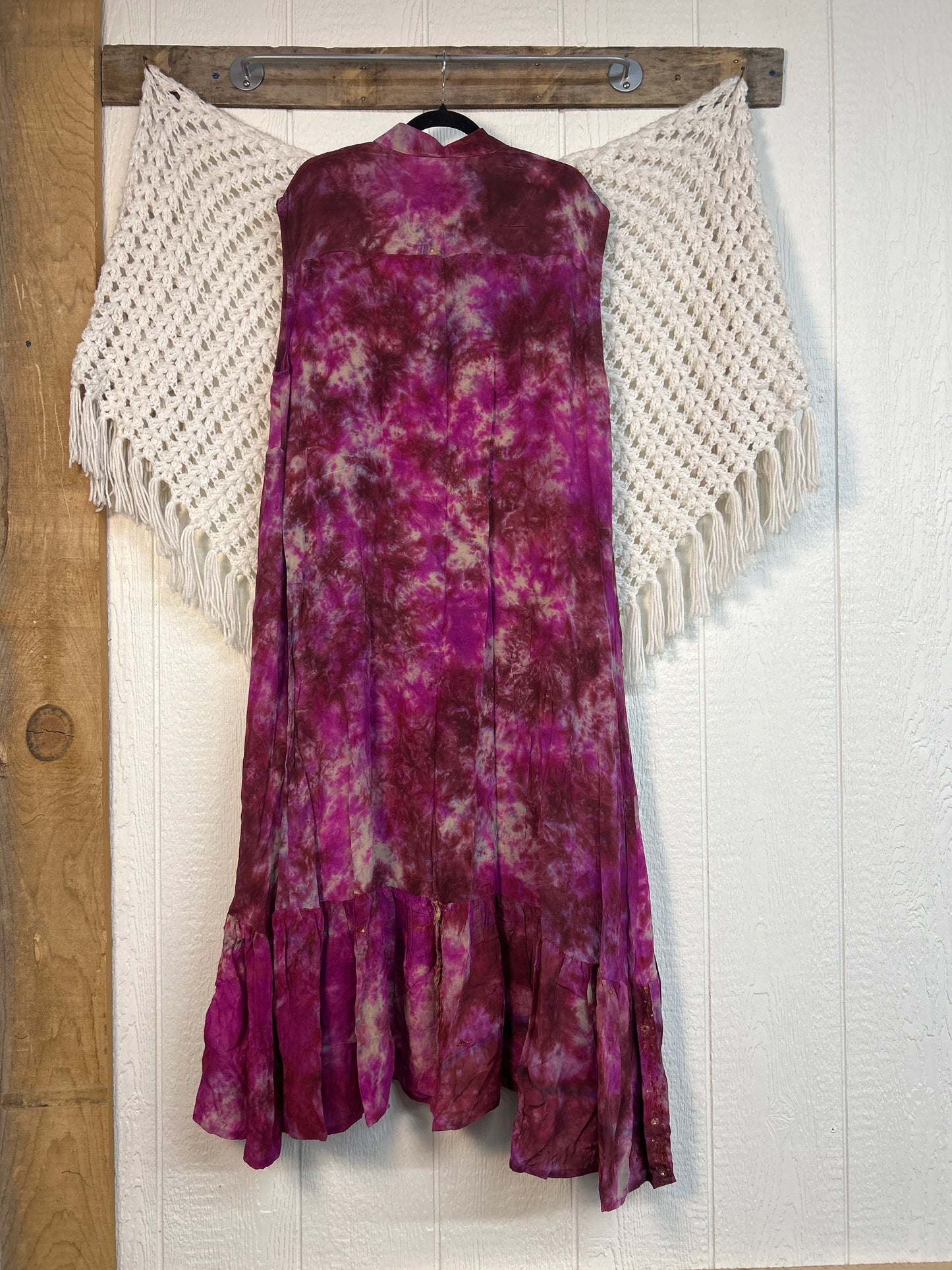 Crepe Sari Summer Dahlia Duster 0726 151