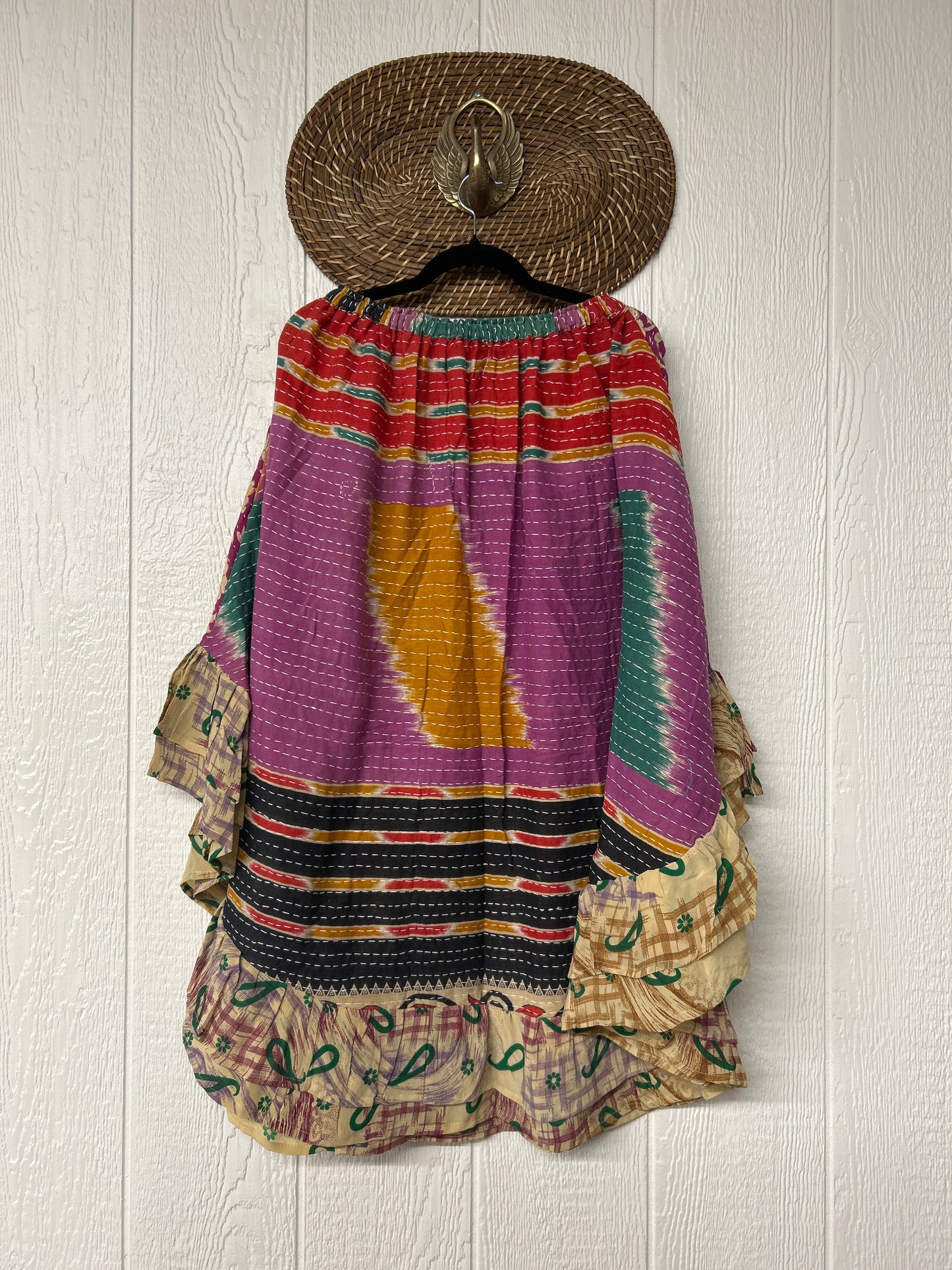 Pareo Kantha Wild Rose Skirt 0426 085
