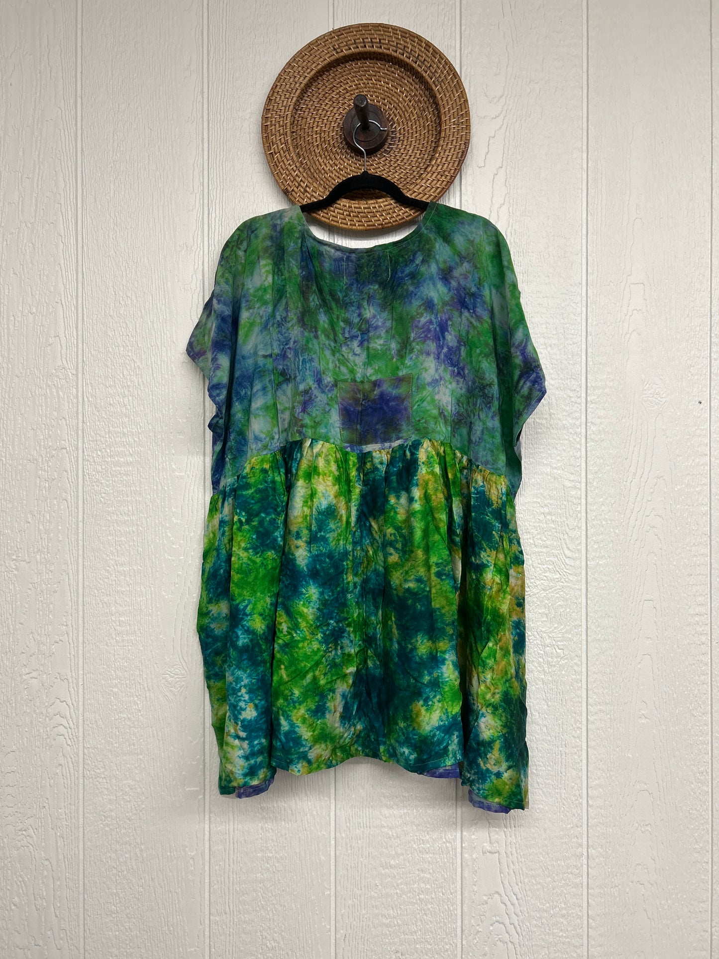 Crepe Sari Daydreamer Button Down Mini 0726 008