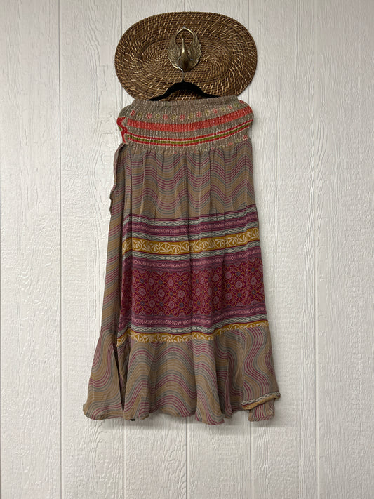 Crepe Sari Inner Peace Wrap Skirt 0626 220