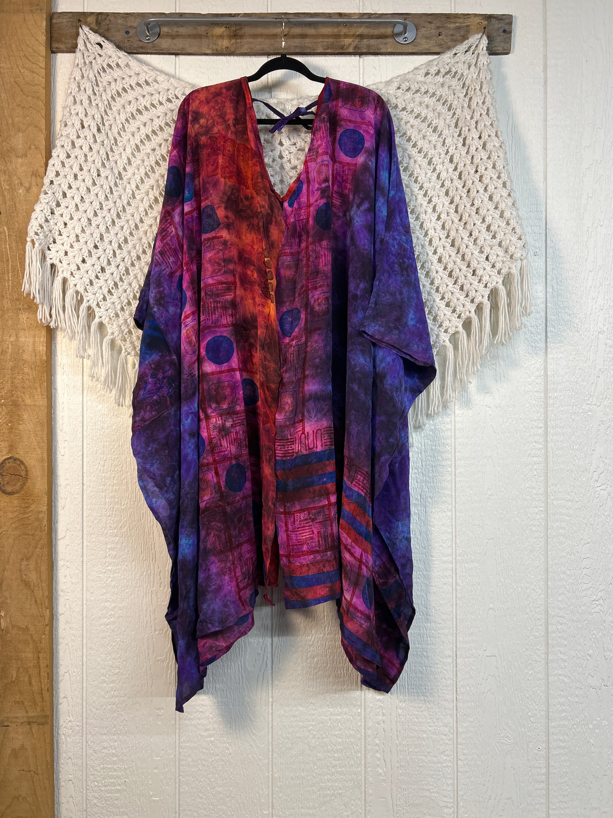 Crepe Sari Orchid Kimono 0626 161