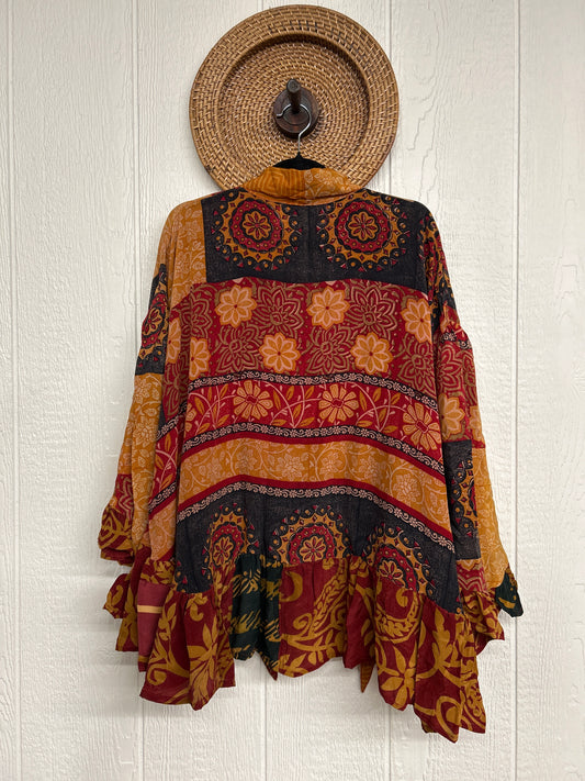 Crepe Sari Wild Rose Top 1225 112