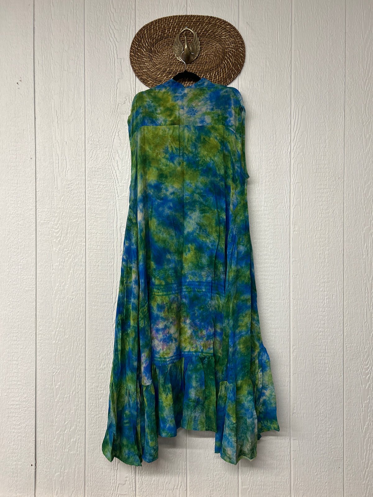 Crepe Sari Summer Dahlia Duster 0726 026