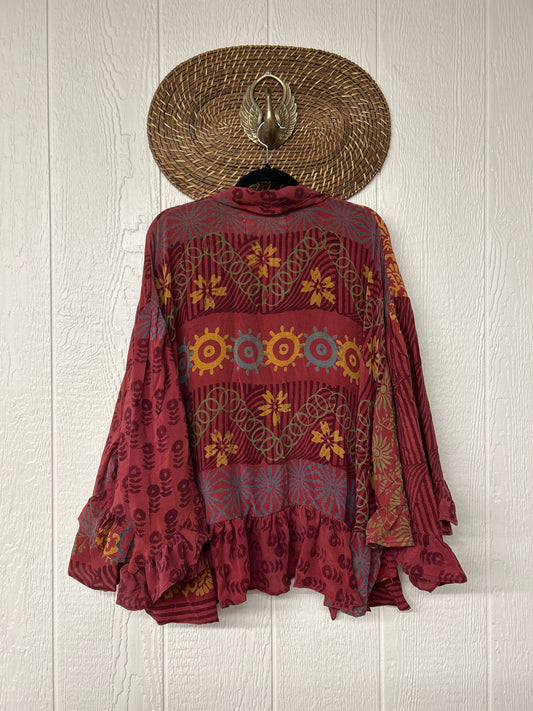 Crepe Sari Wild Rose Top 1225 167