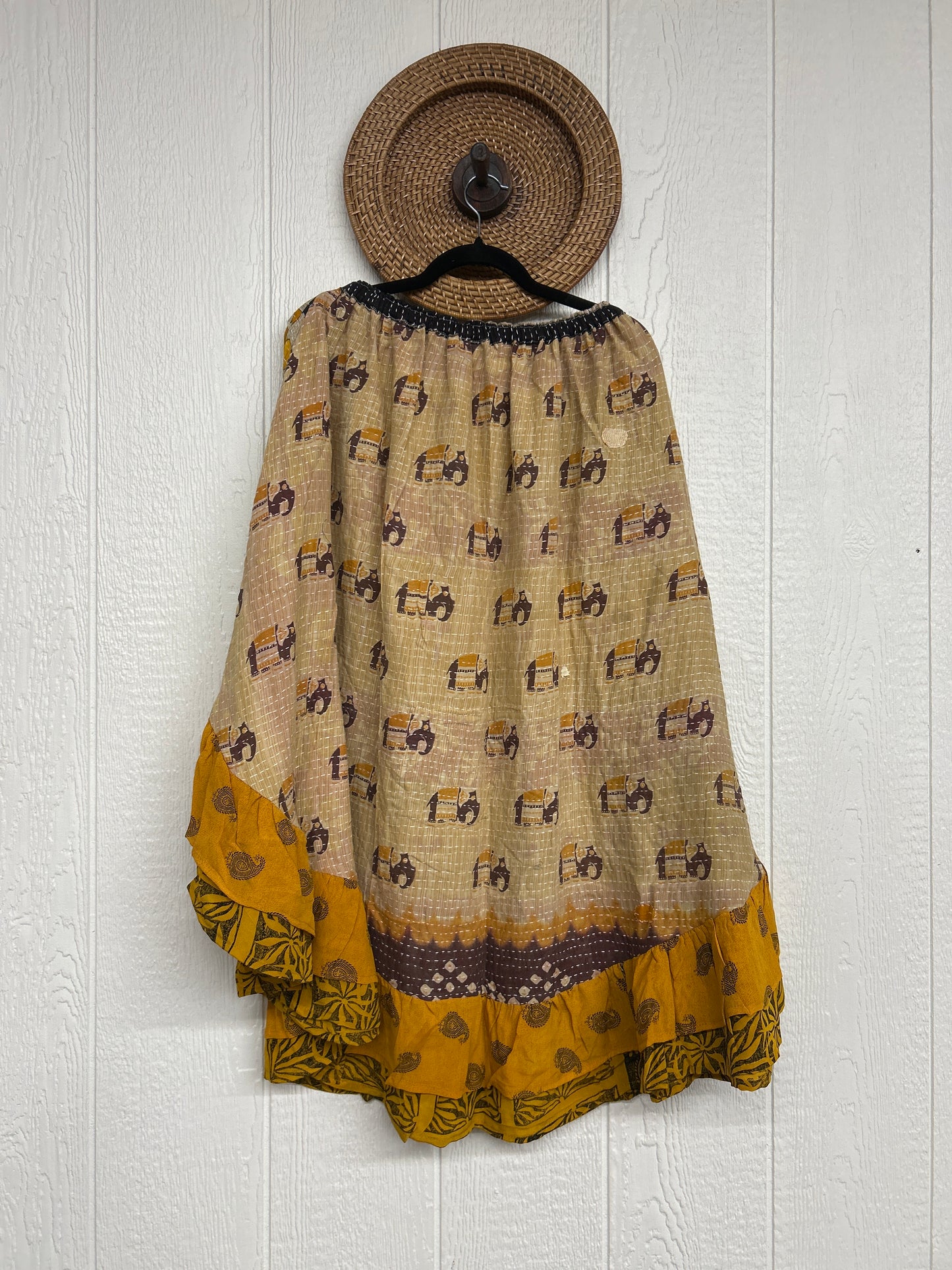 Pareo Kantha Wild Rose Skirt 0426 112