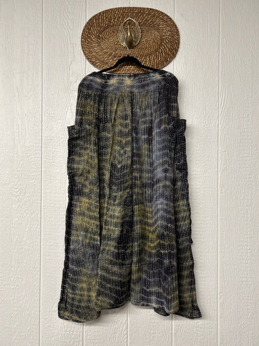 Pareo Kantha Butterfly Cargo Skirt 0526 015