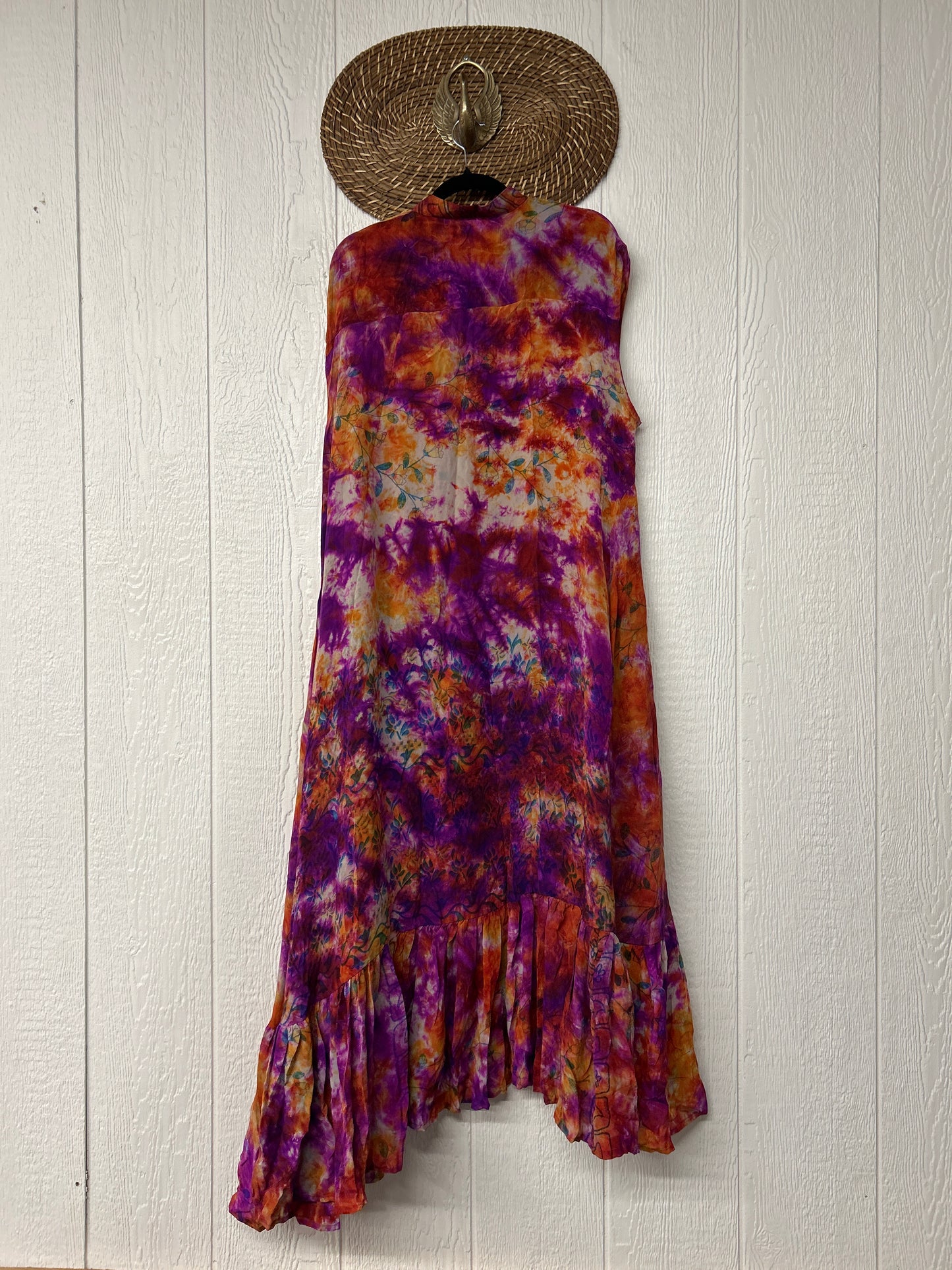Crepe Sari Summer Dahlia Duster 0726 111