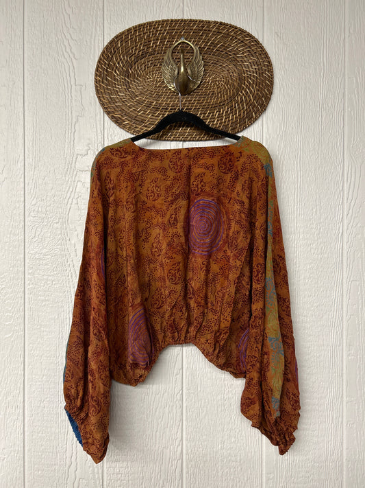 Crepe Sari Luna Crop Top 0526 018