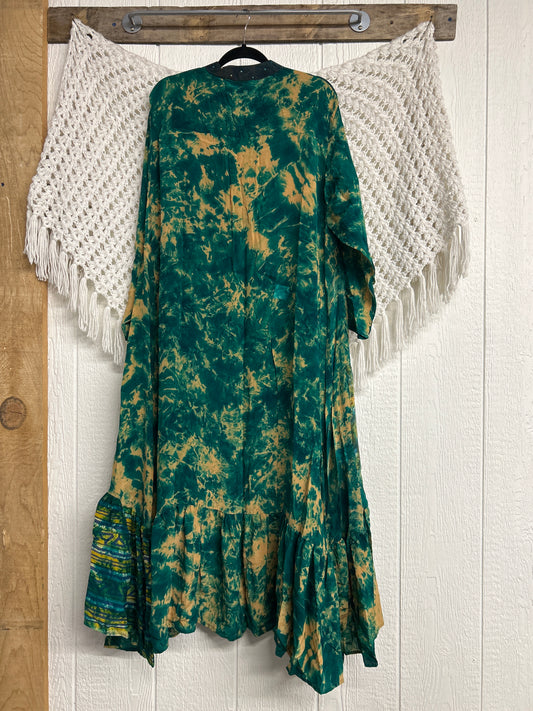 Crepe Sari Dahlia Duster Dress 0326 093