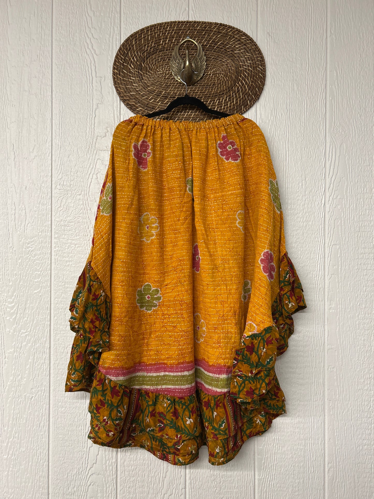 Pareo Kantha Wild Rose Skirt 0426 059