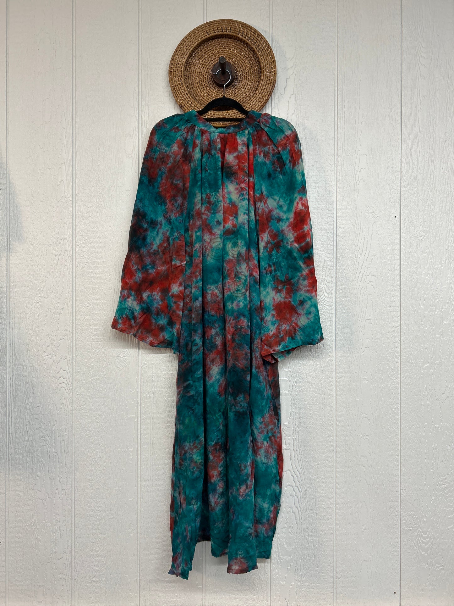 Crepe Sari Woodstock Duster Dress 0226 247