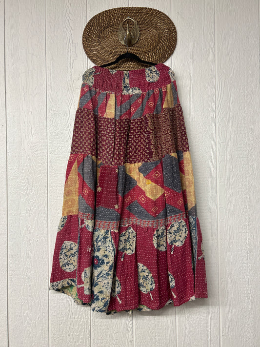 Pareo Kantha Lotus Maxi Skirt 0826 197