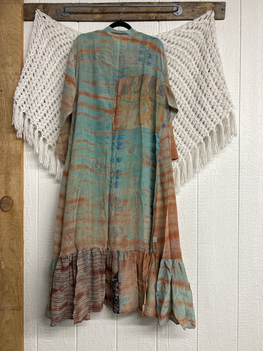 Crepe Sari Dahlia Duster Dress 0326 045