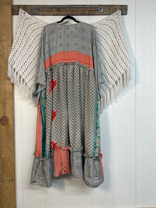 Rasgulla Sari Rhiannon Kimono 0826 030
