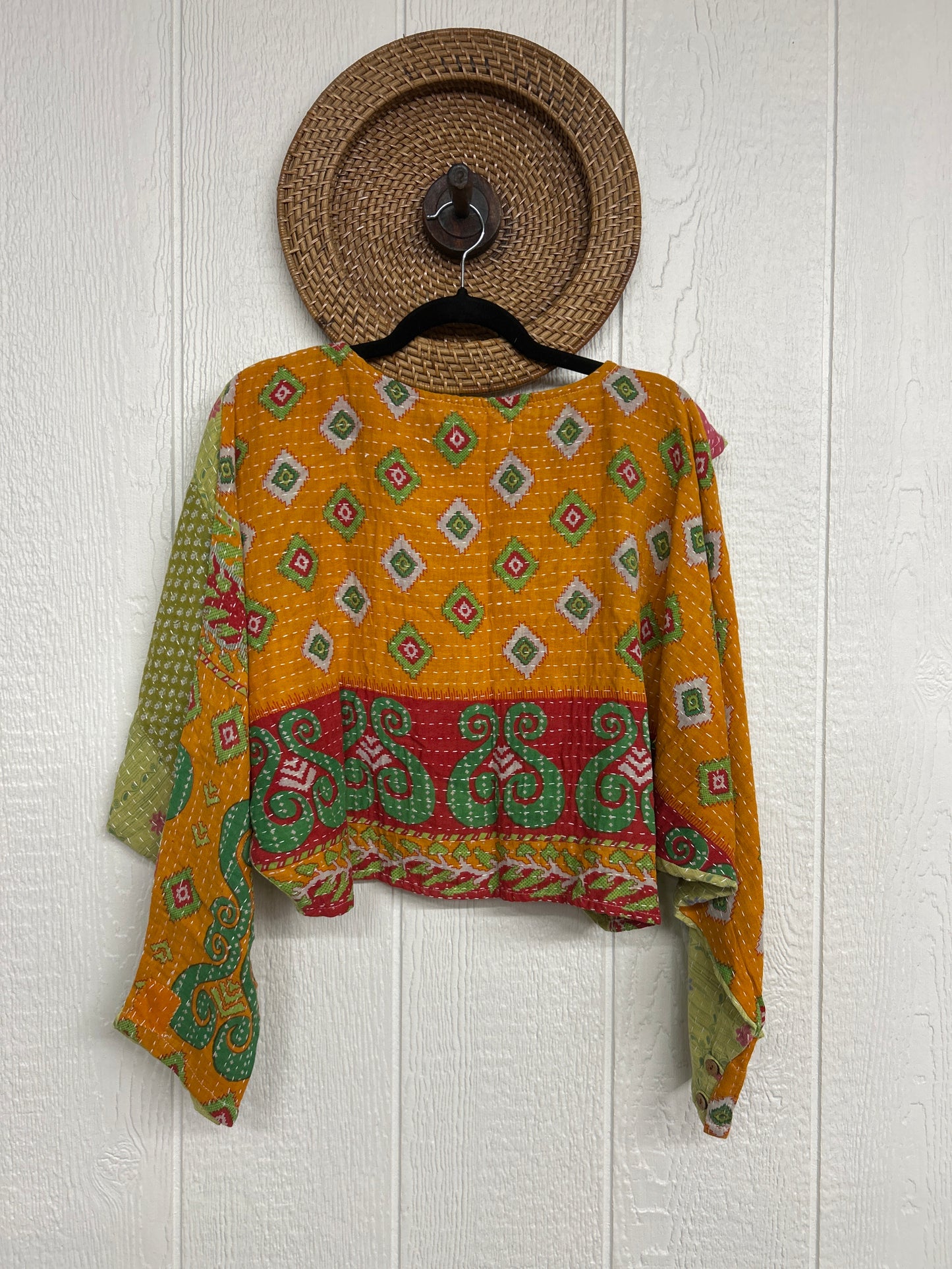 Pareo Kantha In Bloom Cropped Pullover 0326 042