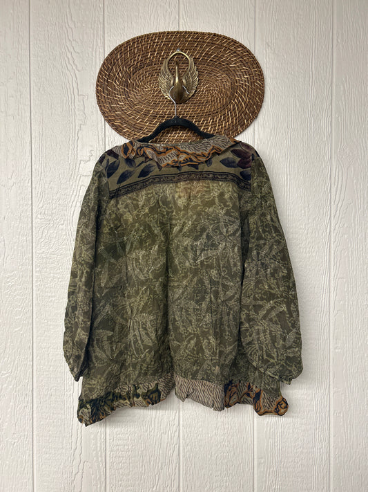 Crepe Sari Ruffle Daisy Blouse 0226 209