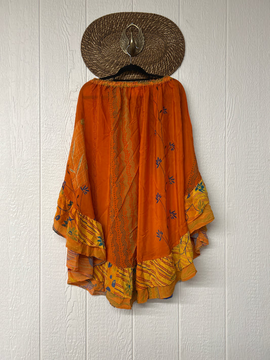 Crepe Wild Rose Skirt 1025 010