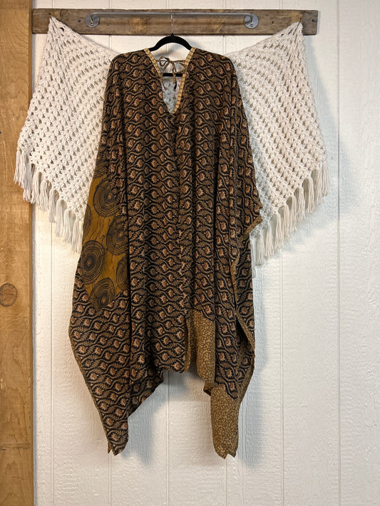 Crepe Sari Orchid Kimono 0626 213