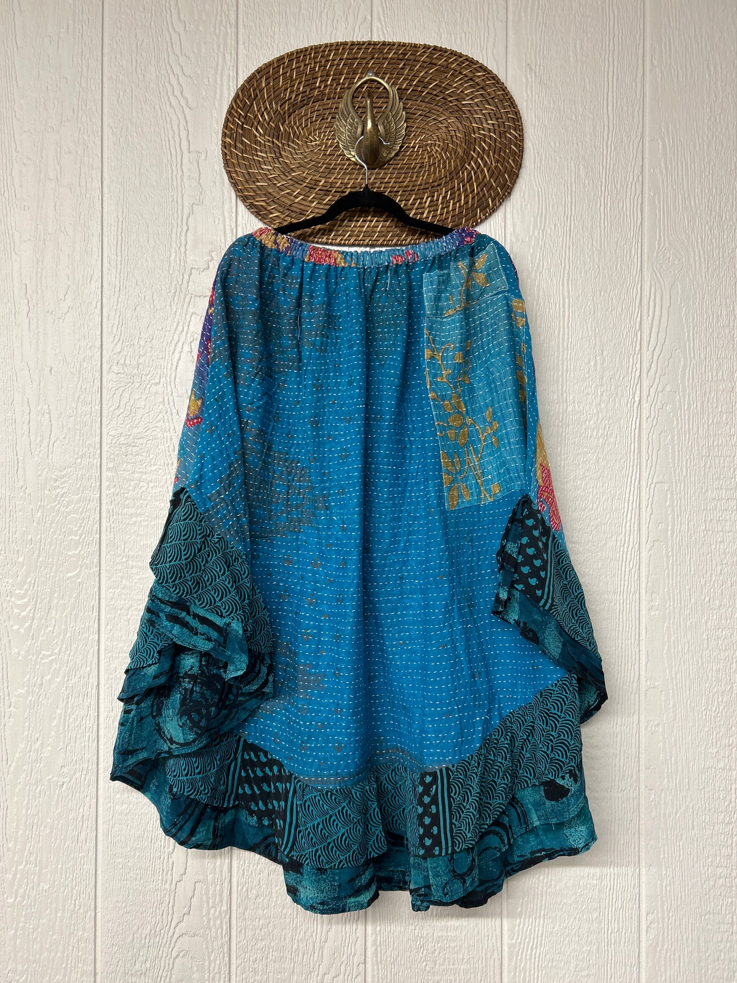 Pareo Kantha Wild Rose Skirt 0426 228
