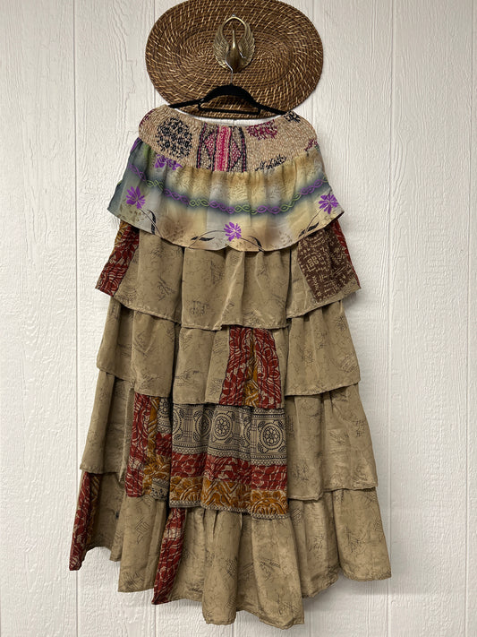 Rasgulla Sari Venus Ruffle Maxi 1125 059