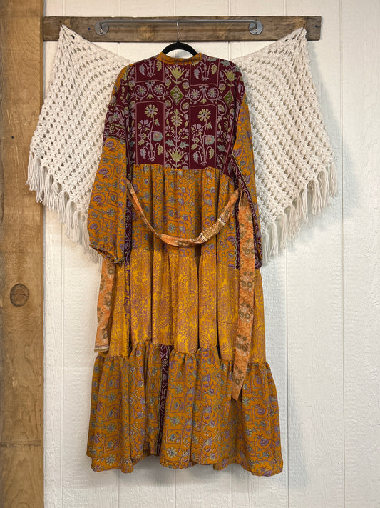 Rasgulla Sari Luminous Maxi Dress 0226 248