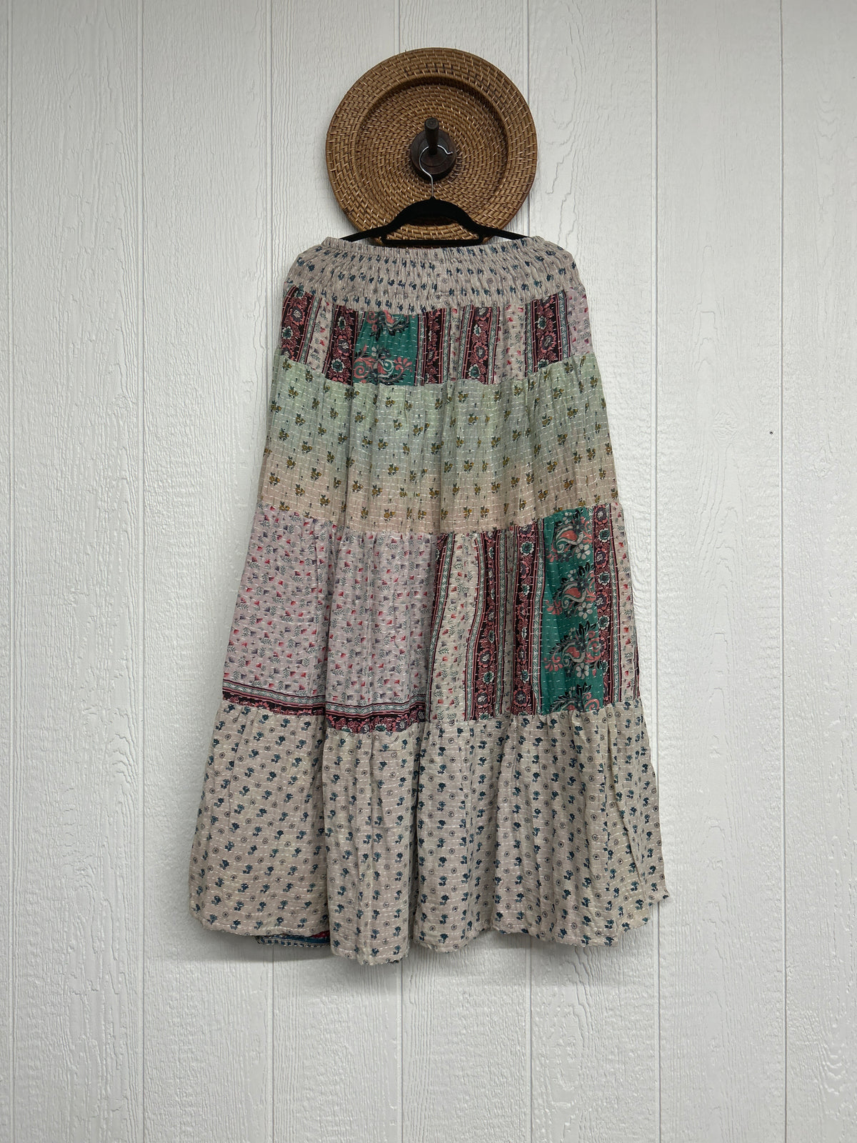Pareo Kantha Lotus Maxi Skirt 0826 270