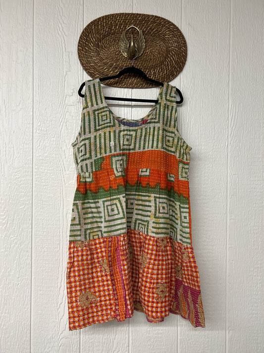 Kantha Meadow Mini Dress 0625 186