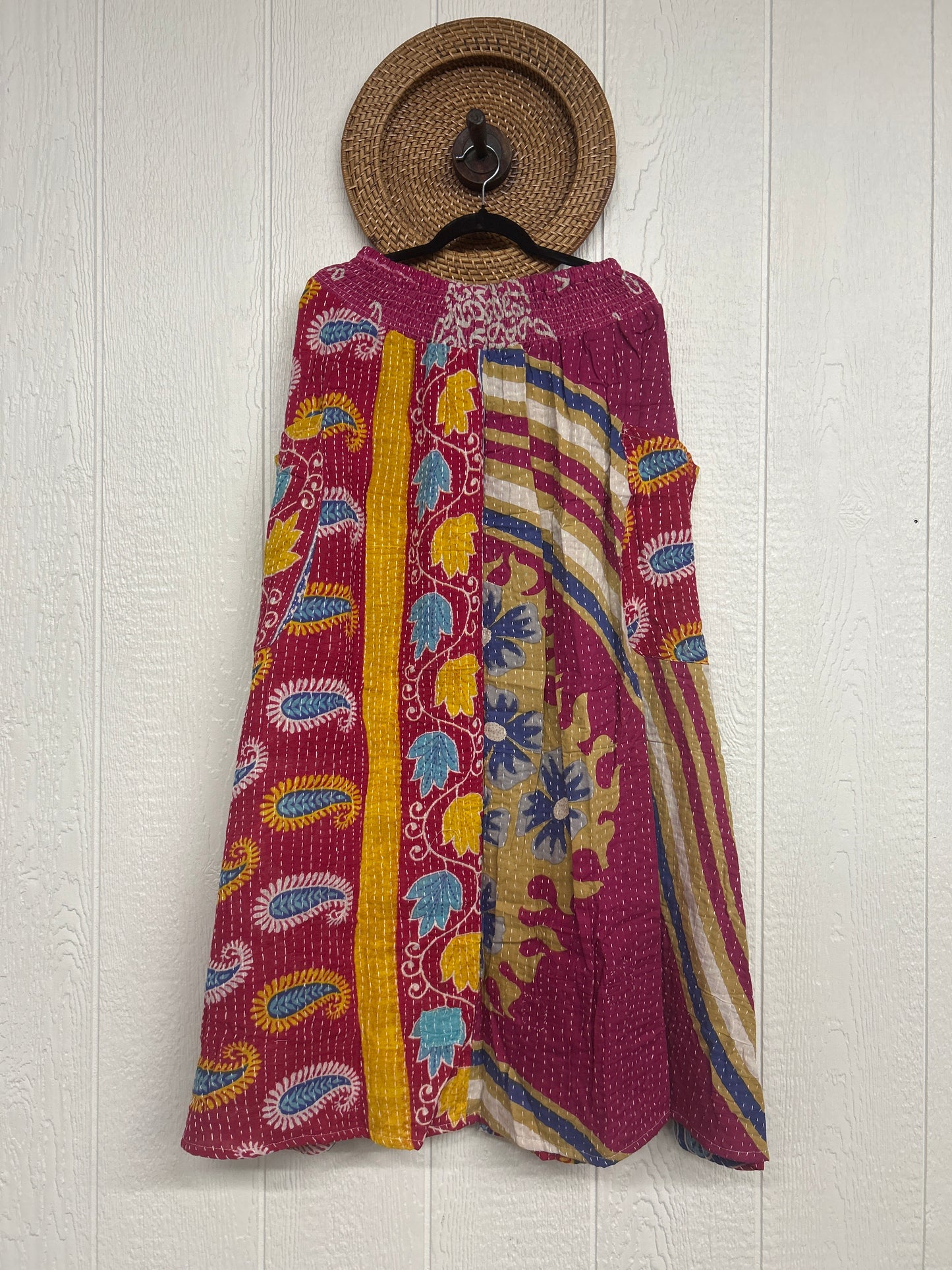 Pareo Kantha Butterfly Cargo Skirt 0426 180