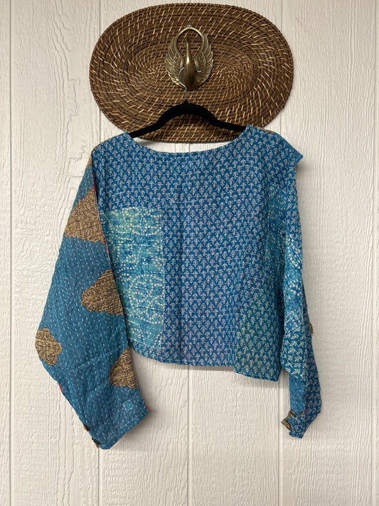 Pareo Kantha In Bloom Cropped Pullover 0326 264