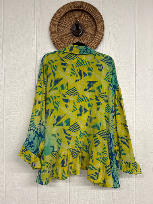 Crepe Sari Wild Rose Top 1225 087