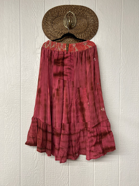 Crepe Sari Dahlia Skirt 1026 099