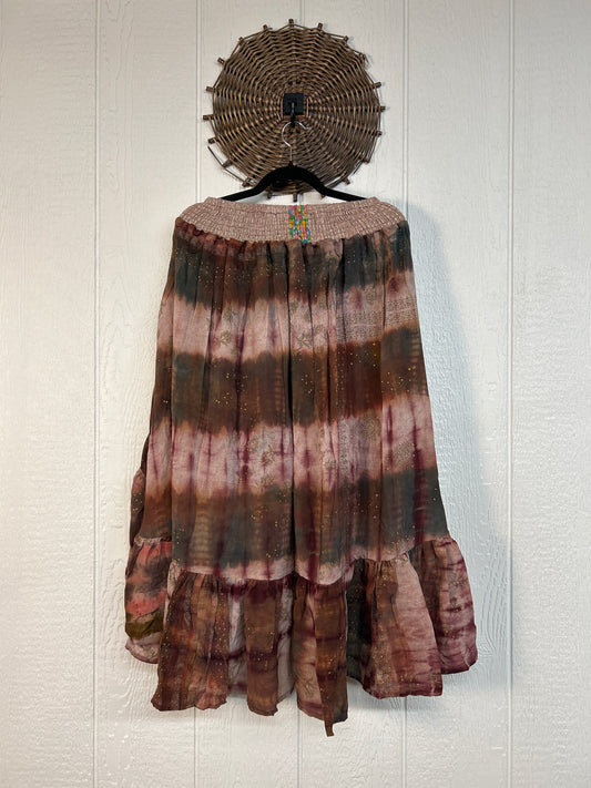 Crepe Sari Dahlia Skirt 1026 157