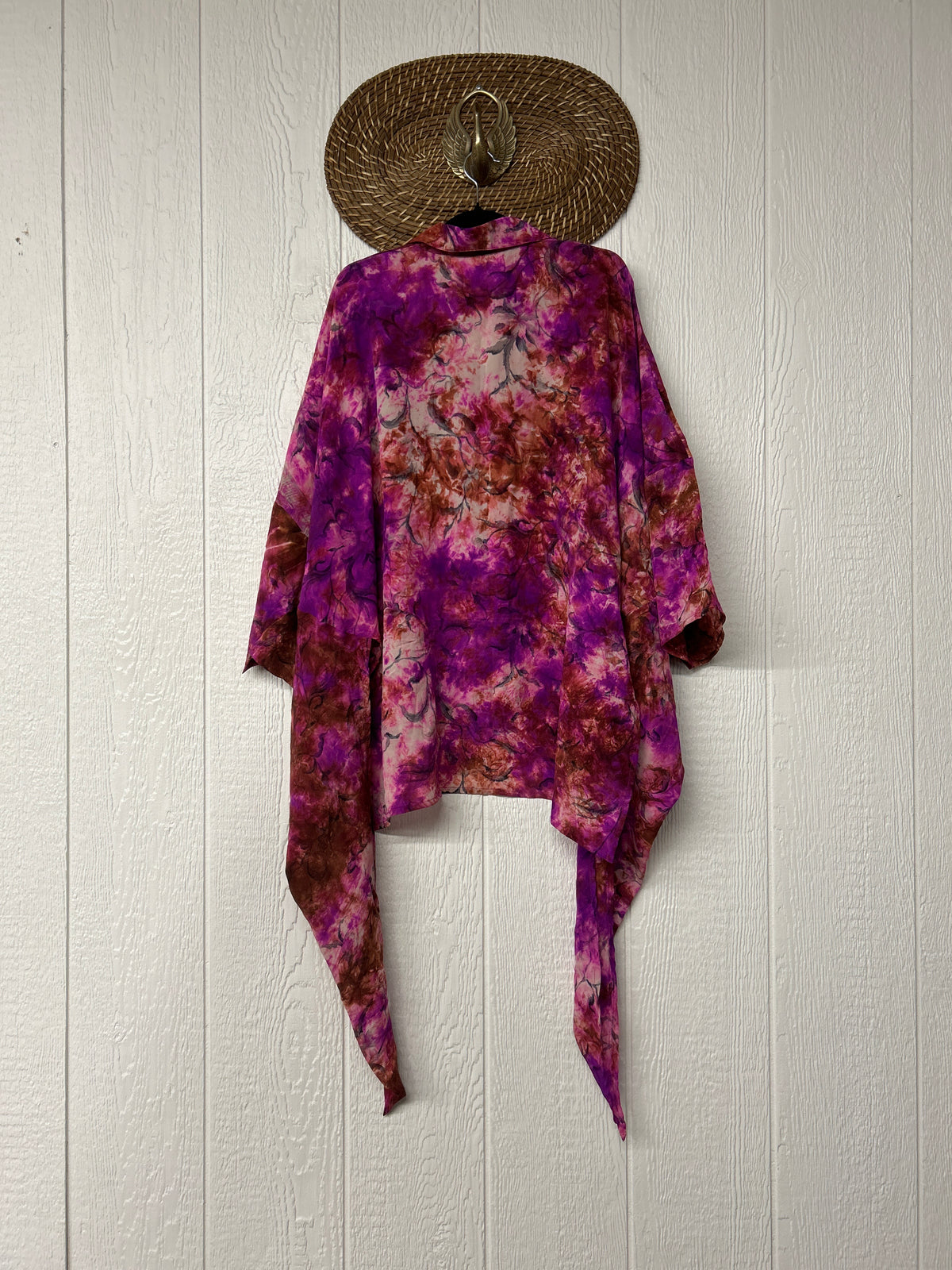 Crepe Sari Summer Nirvana Button Down 0626 150
