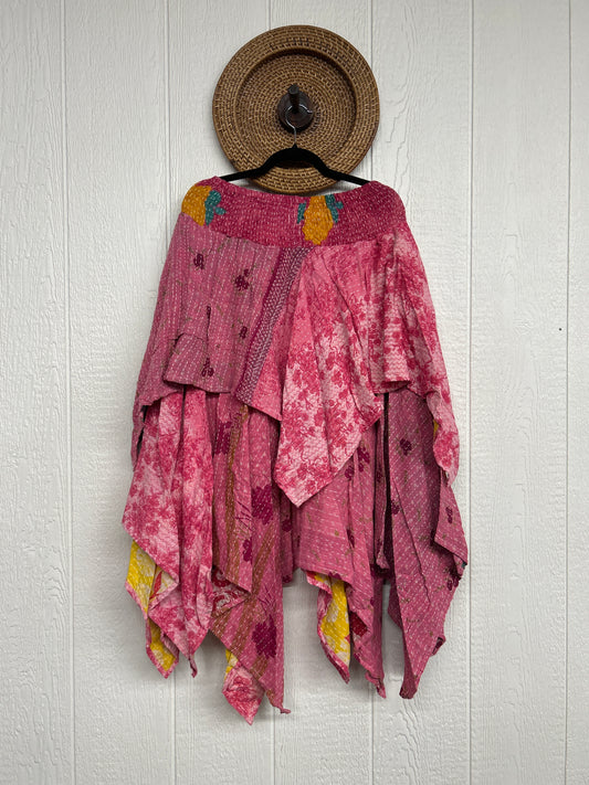 Pareo Kantha Pixie Skirt 0426 012