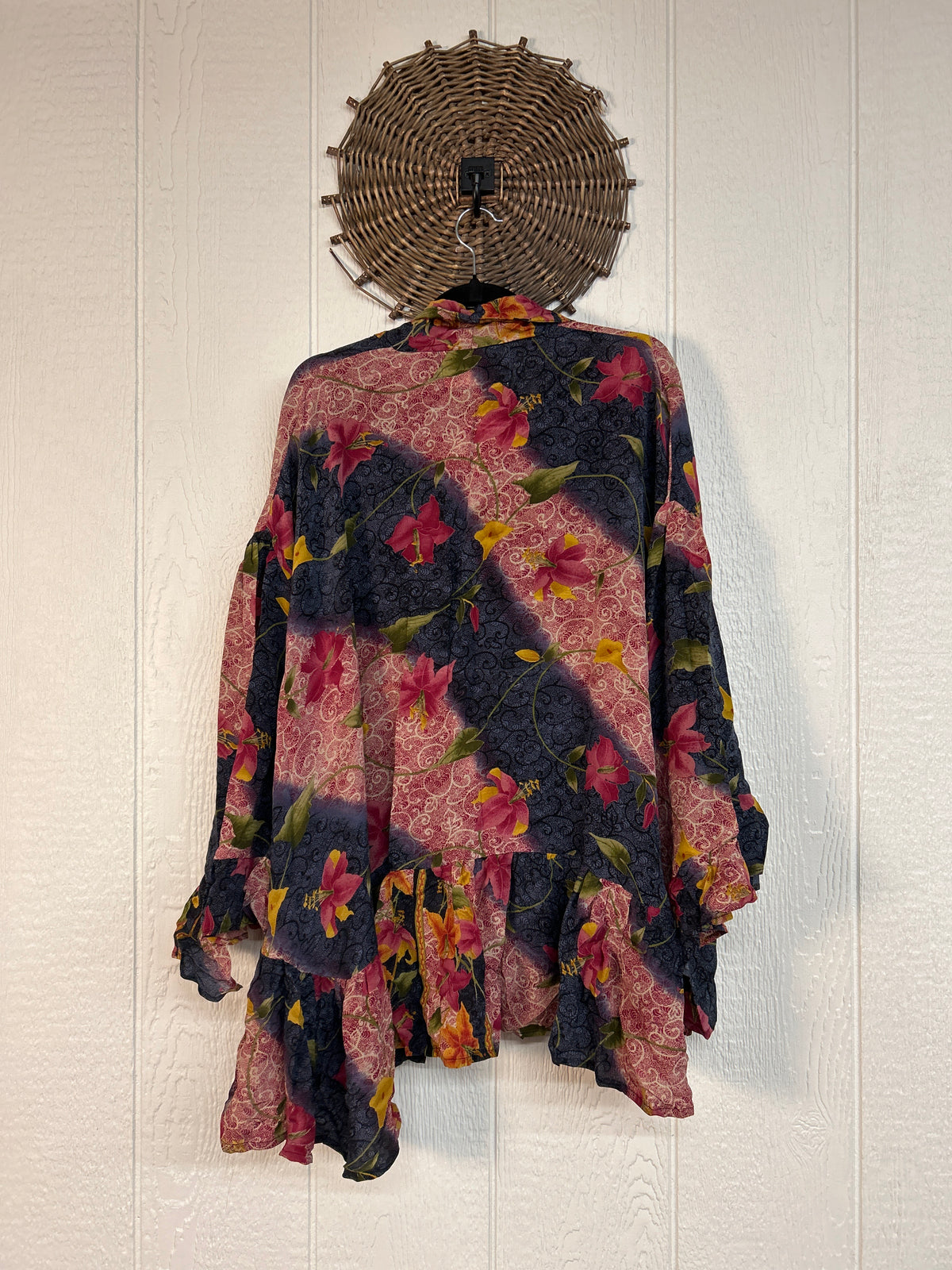 Crepe Sari Wild Rose Top 1026 064