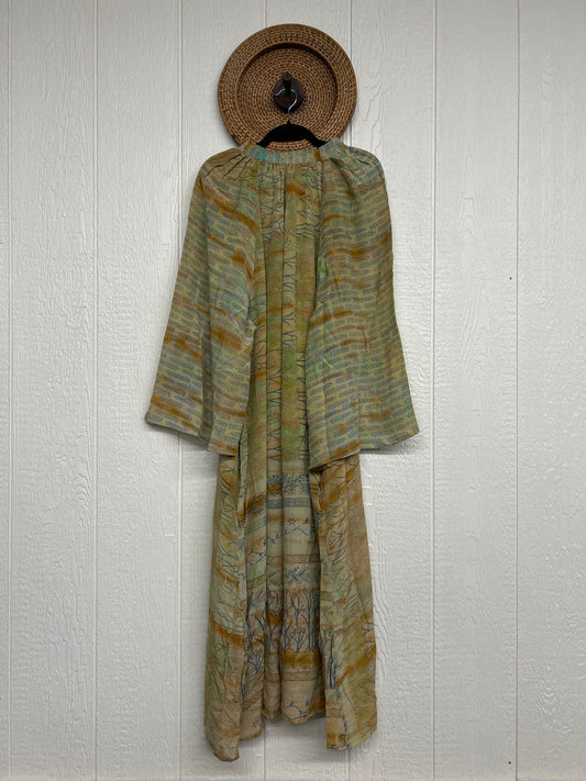 Crepe Sari Woodstock Duster Dress 0226 164